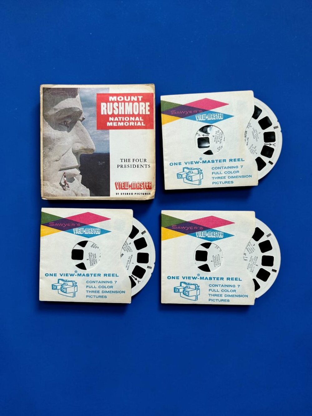 RARE 1962 View Master Mount Rushmore National Memorial 3 Reel Set ViewMaster
